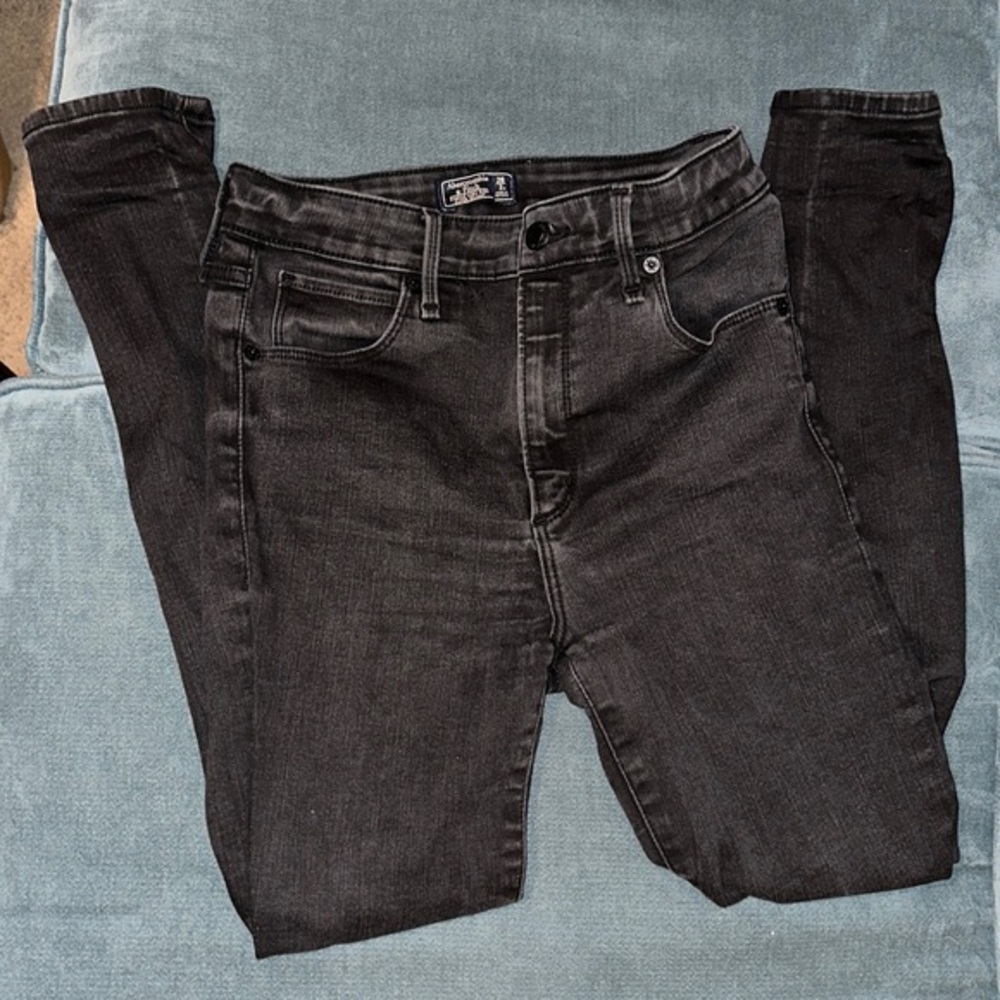 Abercrombie & Fitch Black Jeans - Simone High Rise Super Skinny